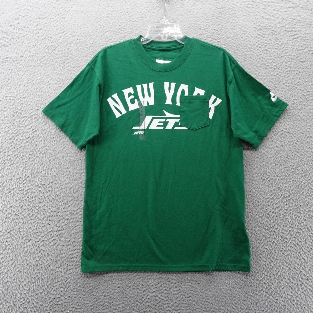 Nike NFL New York Jets TShirt Mens Small Green Pocket Tee Short Sleeve NWT